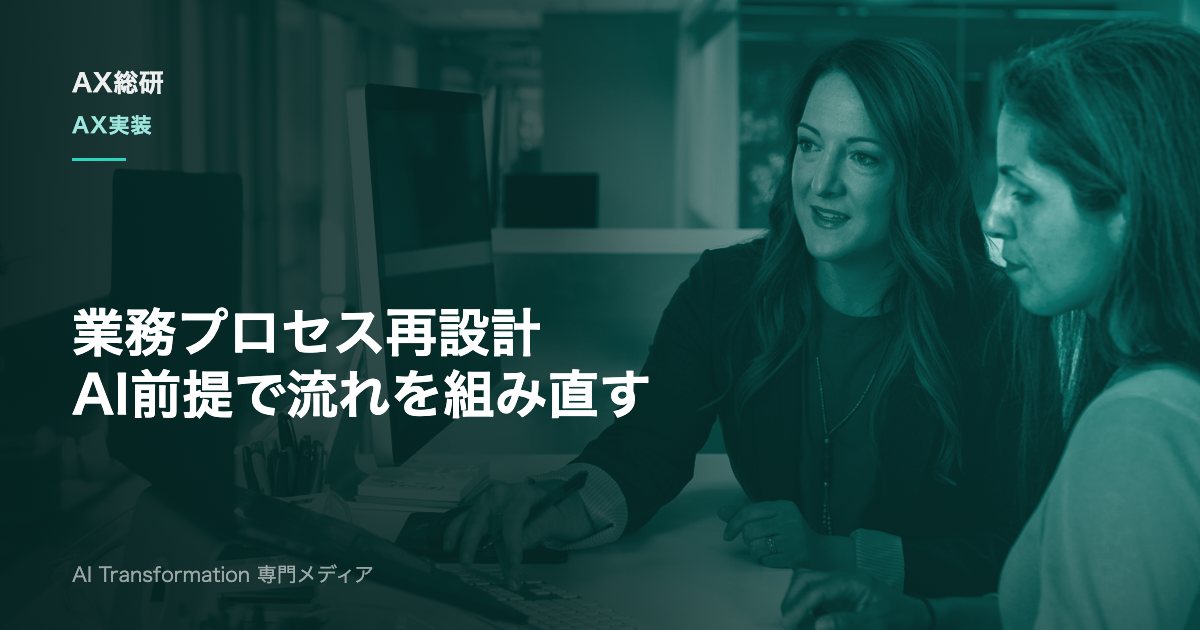 AIで業務プロセスを再設計する方法｜手順・判断基準・失敗回避