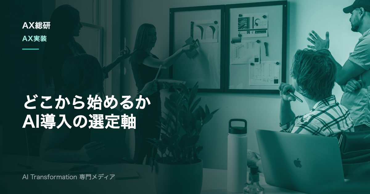 AI導入のユースケース選定は何を基準に決めるか｜5軸評価と実装手順
